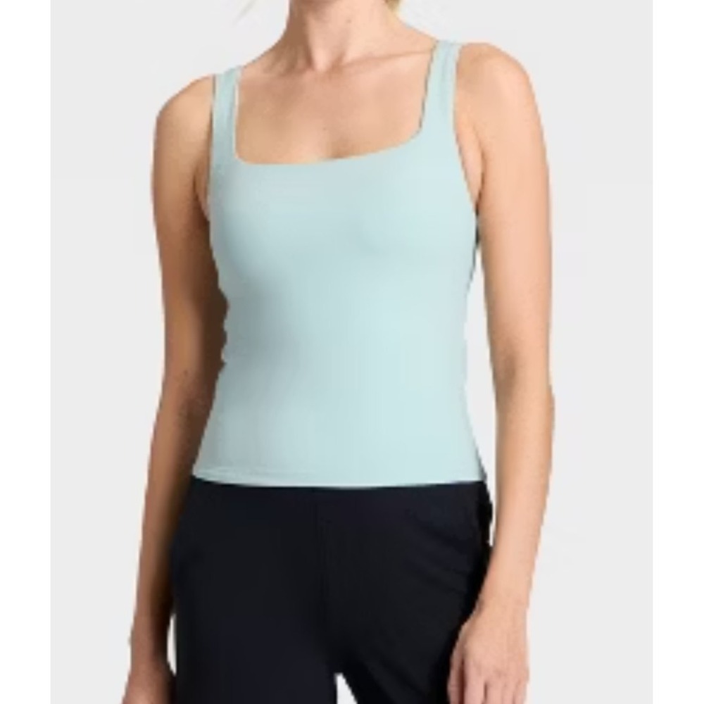 Women's Seamless Racerback Ribbed Tank Top All In Motion Blue Size XL